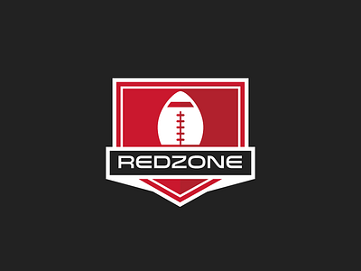 Redzone Logo american football logo redzone rz shield sports