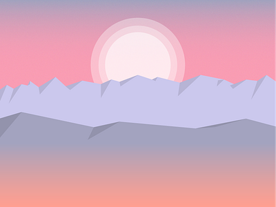 Landscape Doodle doodle geometric landscape low poly