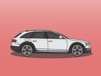 Audi Allroad allroad audi campallroad car cars german illustration luxury vehicle wagon