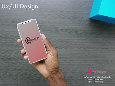 #Reflections_Mobile app quote quoteapp ui ux