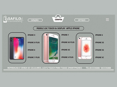 Safilo Mobile CellShop brand design illustration logodesignbrand product card product catalog productdesign ui ux design