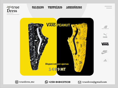 Truedress branding illustration interaction product card product catalog ui ux design yellow yellowverse