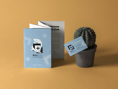 Focus art+psychology. Brand identity branding concept focus graphic design logo