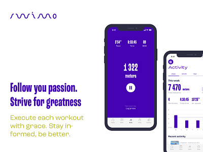 Fitness app — UI & Presentation design sport