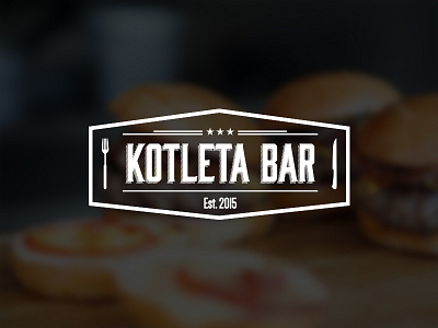 kotleta bar logo graphic design logo restaurants