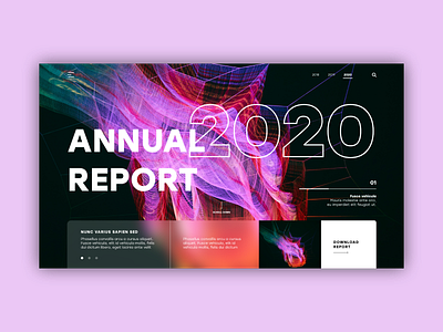 anuual report ui concept