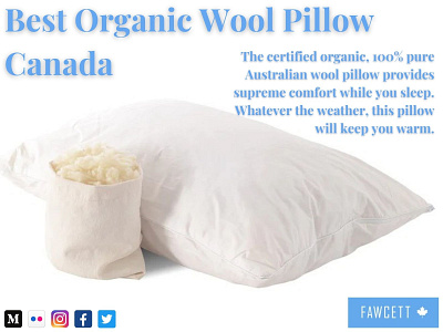 Best Organic Wool Pillow Canada Fawcett Mattress beddingcomforters