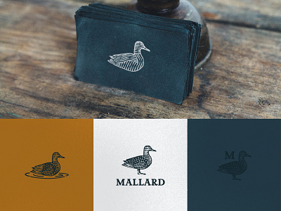 Mallard Logo blue clean copper design illustration logo mallard monoline vector