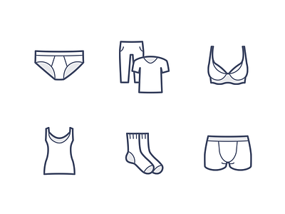 Underwear icons bra briefs category category icons clothes icon pajamas shop socks tank top underwear website