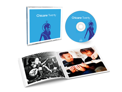 Chicane 'Twenty' Album branding design print