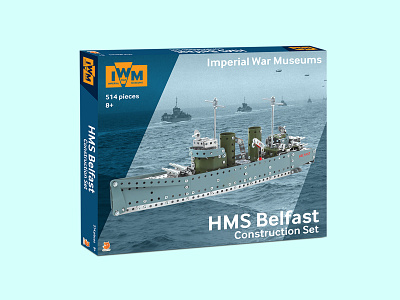 IWM HMS Belfast Construction Set branding design packagingdesign print