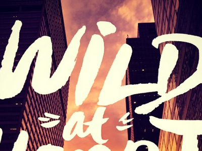 Wild At Heart brush lettering type typography