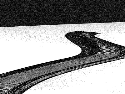 Wave Dither black and white dither
