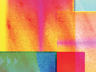 Faux Riso colorful glitch