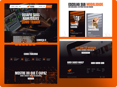 Ultimate trader championship web site event landing page promotional ui ux visual design website