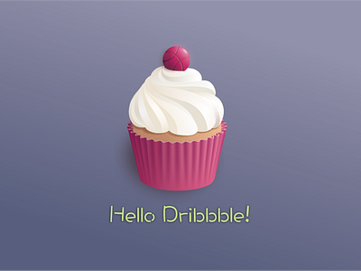 Hello Dribbble! illustration