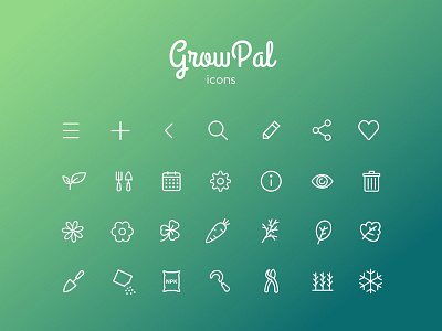 GrowPal icon set1