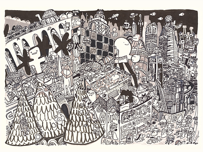 Cidade Grande big city book doddle art doodle doodle artist doodleart illustration illustration art illustration book