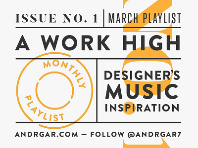 March Playlist No. 1 electric inspiration monthly music playlist work