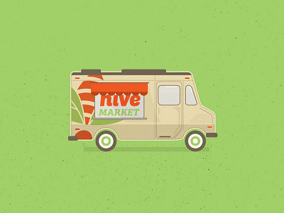 Hive Market Truck hive icon illustration market mobile truck
