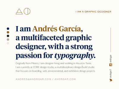 Personal brand typography board WIP board brand gold hierarchy identity mood personal typography