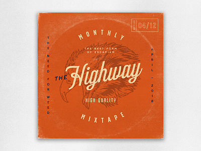 April Mxtape – The Highway album april cover design mixtape playlist spotify