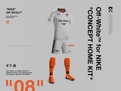 Nike Off-White Concept Kit concept football kit nike off white soccer