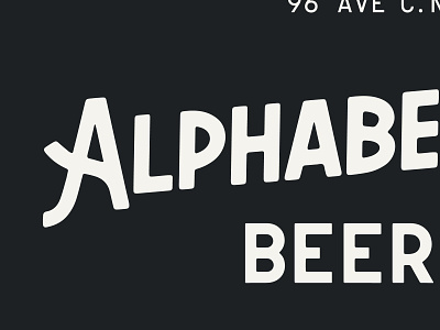 ABC Beer Co. Logo (WIP) abc alphabet bar beer city co logo newyork