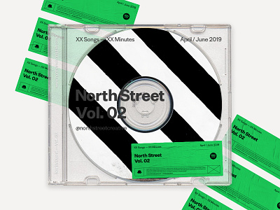 North Street Vol.02 Playlist Cover cd cover design lo fi mixtape playlist spotify