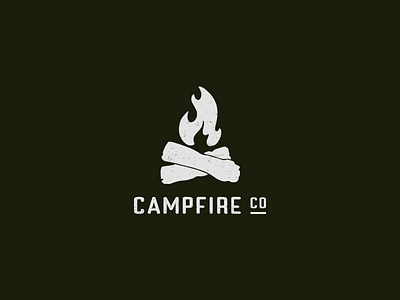 Campfire Co. apple pencil branding branding design camp campfire camping fire logo logodesign photoshop procreate