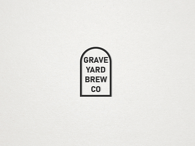 Graveyard Brew Co Logo beer brand brand design branding branding design brewery design illustration logo typography