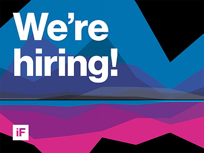 We're Hiring! graphic design hiring new hire recruiting