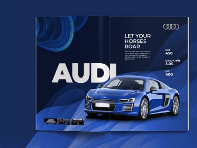 car magazine branding graphic design