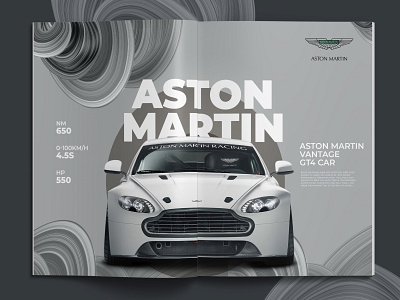 car magazine graphic design