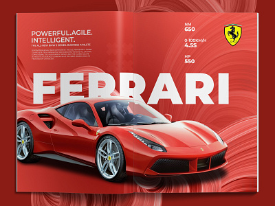 car magazine branding graphic design