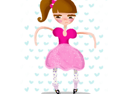 Princess dress girl outfit pink princess puffy dress
