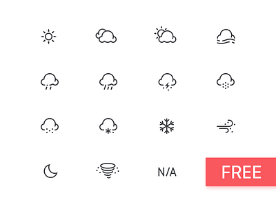 Weather icons free download cloudy fog free haze icon lightning overcast psd rain snow sunny weather