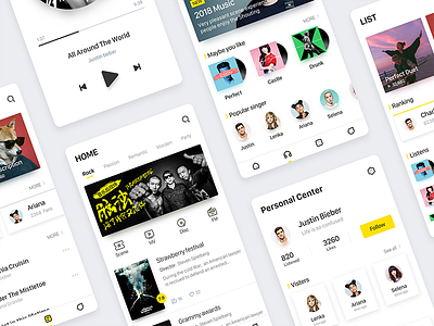 Music App albums artist cool ed gui music player sheeran ui ux white