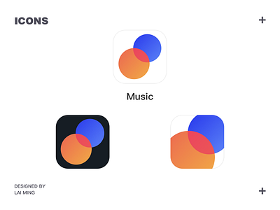 Icon Practice app artist blue cool design gui icon icons illustration logo music orange phone red ui ux yellow