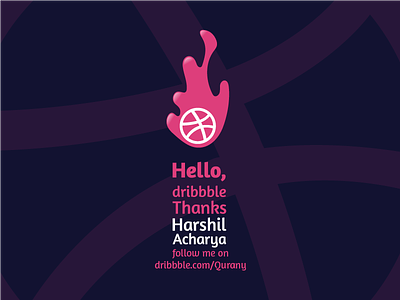 Hello Dribble dribbble invitation