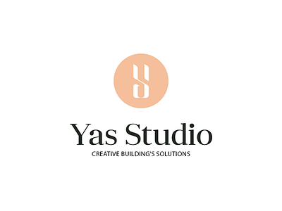 Yas Studio architecture black branding design interior logo serif studio yas yellow
