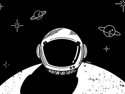 Astronaut illustration astronaut design illustration planets space spacex universe vector
