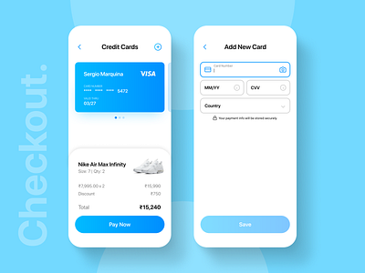 Credit Card Checkout app dailyui design figma figmadesign ui uidesign