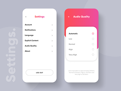 Settings app dailyui design figma figmadesign ui uidesign