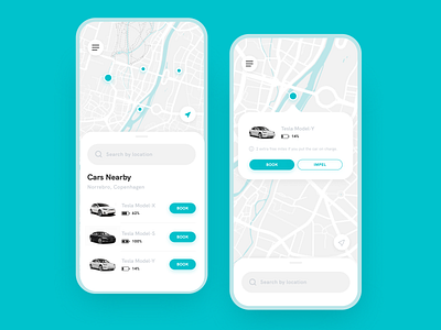 Car Tracker (Map) app dailyui design figma figmadesign ui uidesign