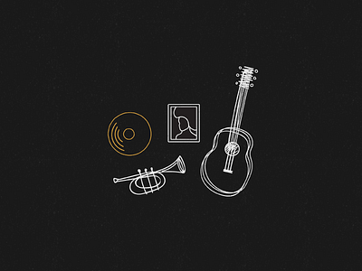 Generations of Music debut firstshot hello dribbble illustration instruments music