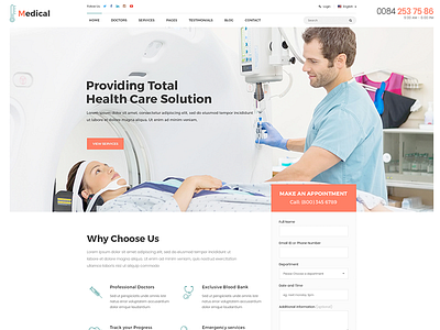 Medical - Health & Medical Joomla Template - Home Page 1 health joomla medical pagebuilder template