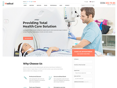 Medical - Health & Medical Joomla Template - Home Page 1
