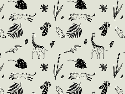 Safari Pattern animals giraffe pattern safari