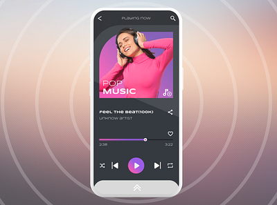 Music Player App app design ui ux web website